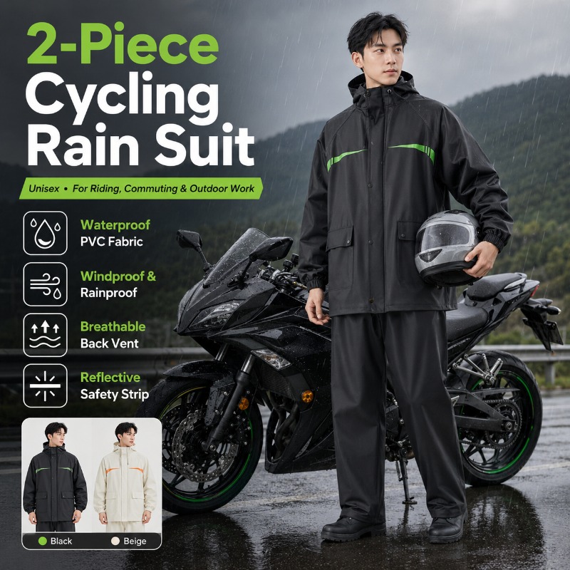 Cycling Commute Pants - Unisex 2 Parçalı Su Geçirmez Bisiklet