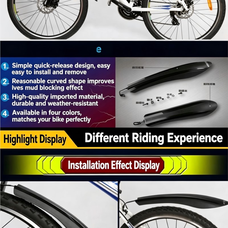 Evrensel Hızlı Çıkartılabilir  - Fender Mudguard Set incelemesi ve fiyatı